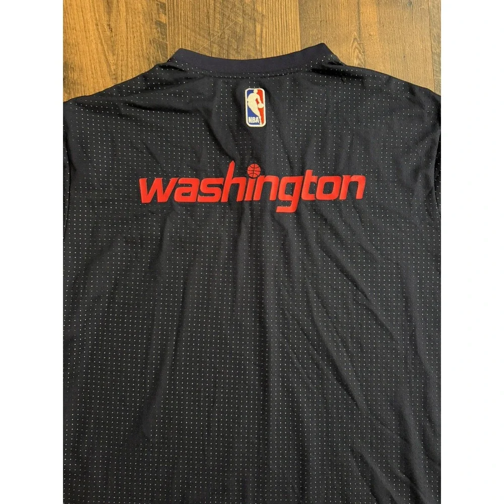 Adidas Washington Wizards  DC Warm Up Jersey Men's 3XL Blue Short Sleeve